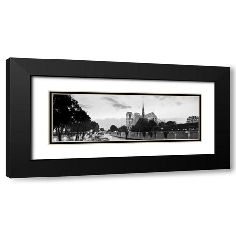 Spire - ÃƒÅ½le de la CitÃƒÂ© Black Modern Wood Framed Art Print with Double Matting by Blaustein, Alan