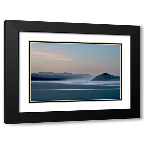 Morning Mist Black Modern Wood Framed Art Print with Double Matting by Burdick, Chuck