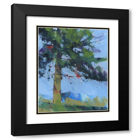 Gilfach Pine Black Modern Wood Framed Art Print with Double Matting by Bailey, Paul