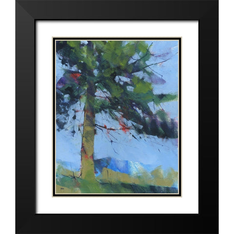 Gilfach Pine Black Modern Wood Framed Art Print with Double Matting by Bailey, Paul