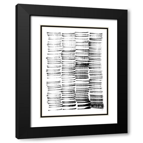 City Spaces 1 Black Modern Wood Framed Art Print with Double Matting by Binkin, Lesia