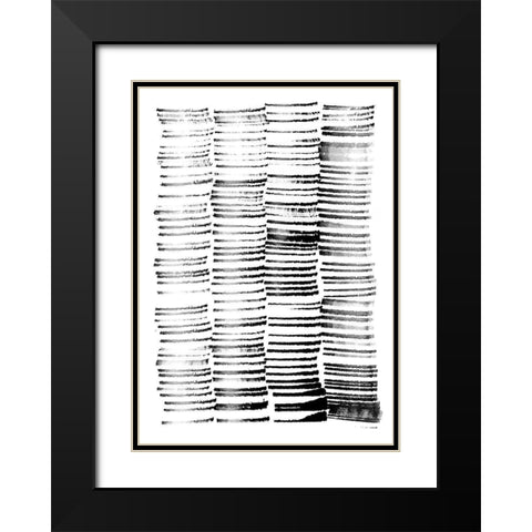 City Spaces 1 Black Modern Wood Framed Art Print with Double Matting by Binkin, Lesia