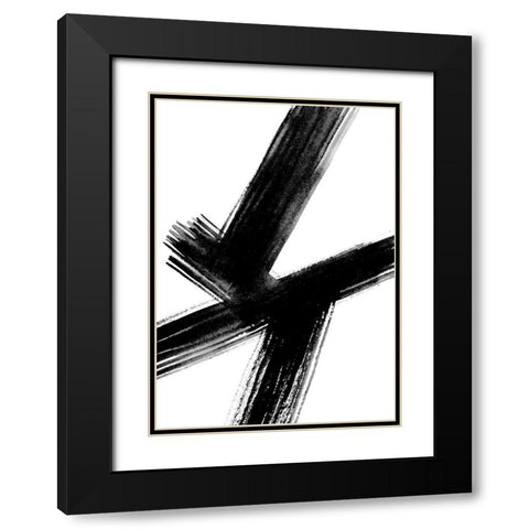 Urban 1 Black Modern Wood Framed Art Print with Double Matting by Binkin, Lesia