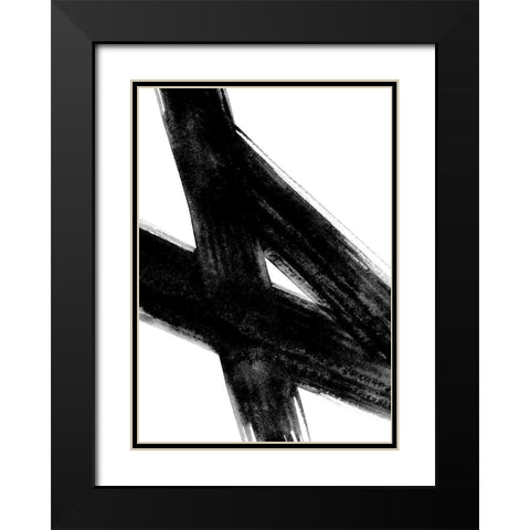 Urban 2 Black Modern Wood Framed Art Print with Double Matting by Binkin, Lesia