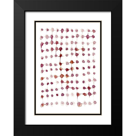 Woven Black Modern Wood Framed Art Print with Double Matting by Binkin, Lesia