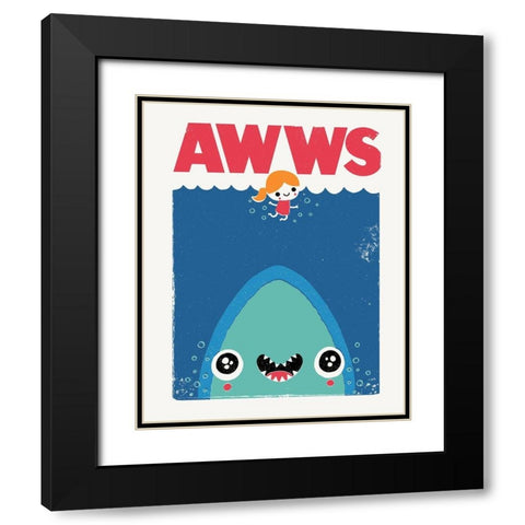 Awws Black Modern Wood Framed Art Print with Double Matting by Buxton, Michael