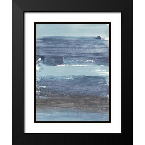 Soul Of The Ocean No. 2 Black Modern Wood Framed Art Print with Double Matting by Baker, Bronwyn