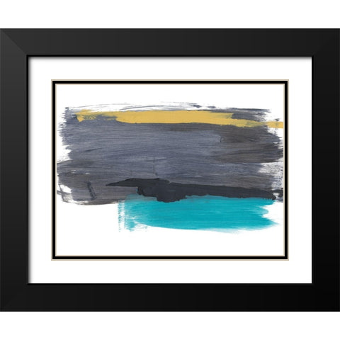 Construct Black Modern Wood Framed Art Print with Double Matting by Baker, Bronwyn