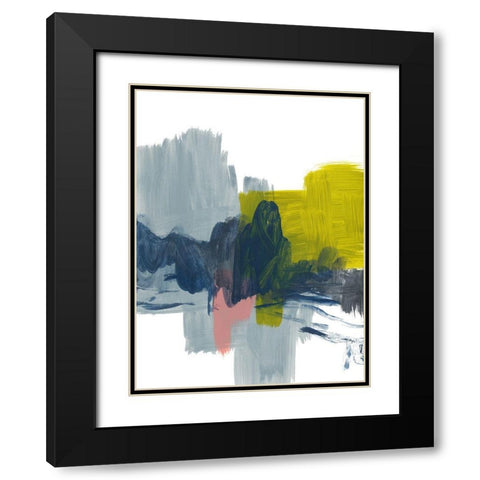 City View Black Modern Wood Framed Art Print with Double Matting by Baker, Bronwyn
