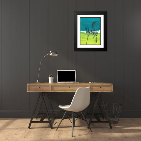 Every Which Way No. 2 Black Modern Wood Framed Art Print with Double Matting by Baker, Bronwyn