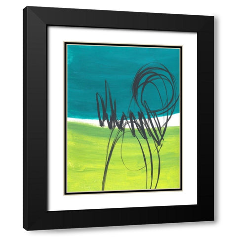 Every Which Way No. 2 Black Modern Wood Framed Art Print with Double Matting by Baker, Bronwyn