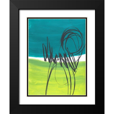 Every Which Way No. 2 Black Modern Wood Framed Art Print with Double Matting by Baker, Bronwyn