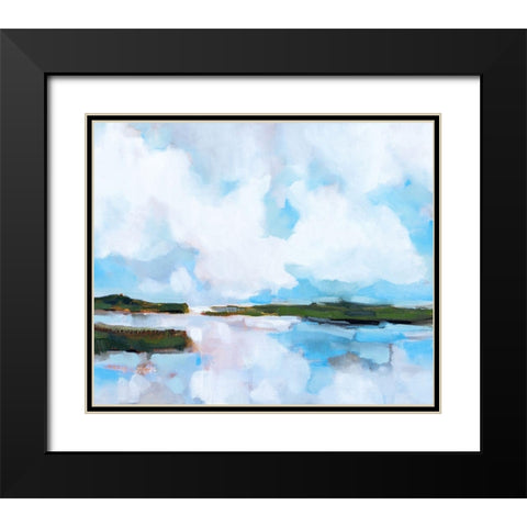 Reflection Black Modern Wood Framed Art Print with Double Matting by Burggraaf, Stella