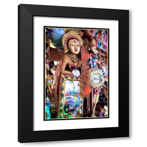 Nagano Cafe 17 Black Modern Wood Framed Art Print with Double Matting by Blaustein, Alan