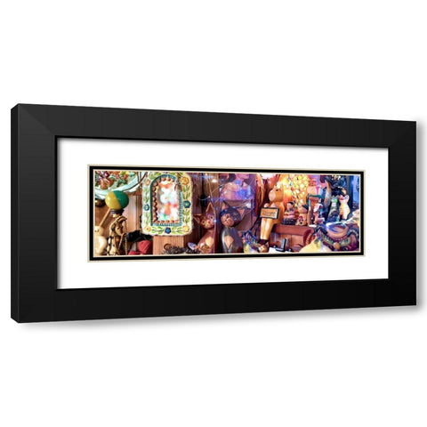 Nagano Cafe 16 Black Modern Wood Framed Art Print with Double Matting by Blaustein, Alan