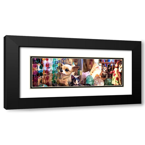 Nagano Cafe 12 Black Modern Wood Framed Art Print with Double Matting by Blaustein, Alan