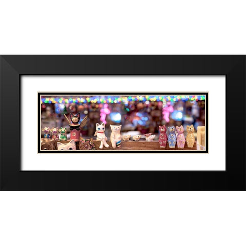 Nagano Cafe 6 Black Modern Wood Framed Art Print with Double Matting by Blaustein, Alan