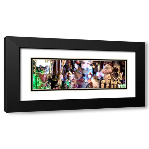 Nagano Cafe 5 Black Modern Wood Framed Art Print with Double Matting by Blaustein, Alan