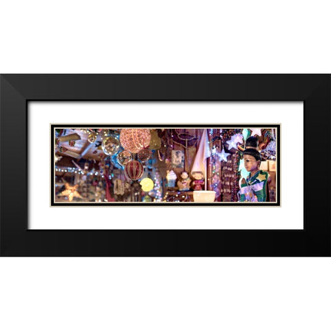 Nagano Cafe 2 Black Modern Wood Framed Art Print with Double Matting by Blaustein, Alan