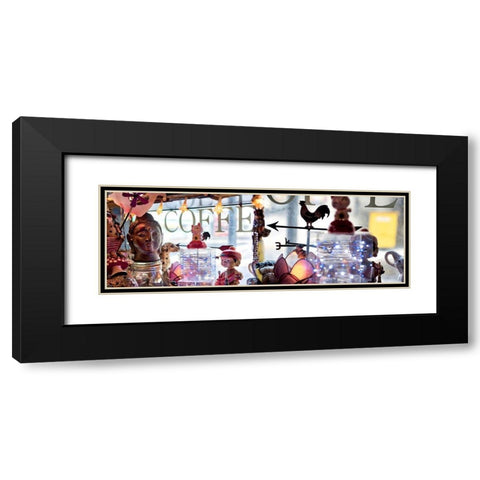 Nagano Cafe 1 Black Modern Wood Framed Art Print with Double Matting by Blaustein, Alan
