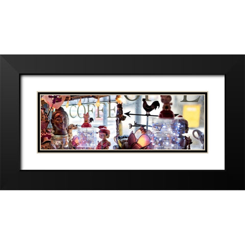 Nagano Cafe 1 Black Modern Wood Framed Art Print with Double Matting by Blaustein, Alan