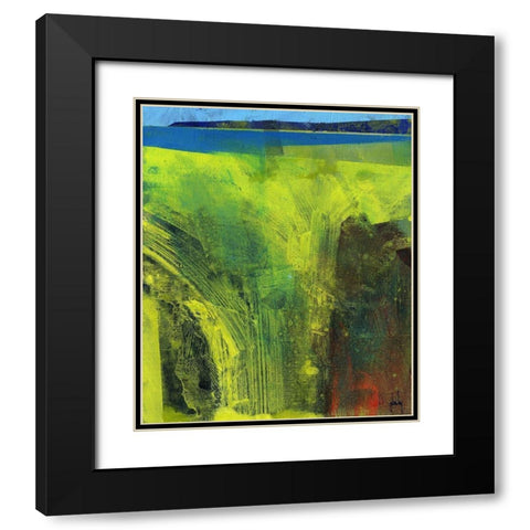 Limonite Bay Black Modern Wood Framed Art Print with Double Matting by Bailey, Paul