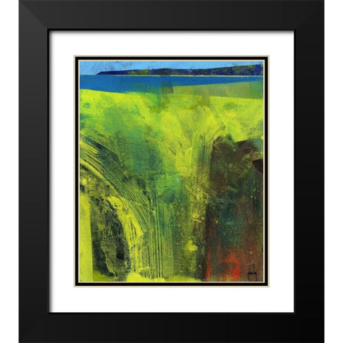 Limonite Bay Black Modern Wood Framed Art Print with Double Matting by Bailey, Paul