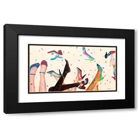 Opening Day at the Salon Black Modern Wood Framed Art Print with Double Matting by Beer, Pamela K.