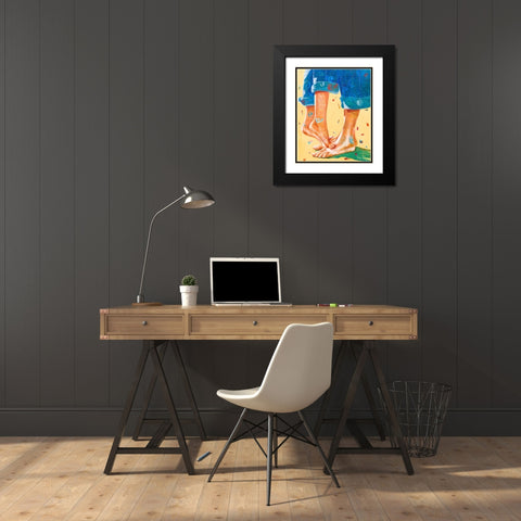 Better Together Black Modern Wood Framed Art Print with Double Matting by Beer, Pamela K.
