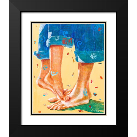 Better Together Black Modern Wood Framed Art Print with Double Matting by Beer, Pamela K.