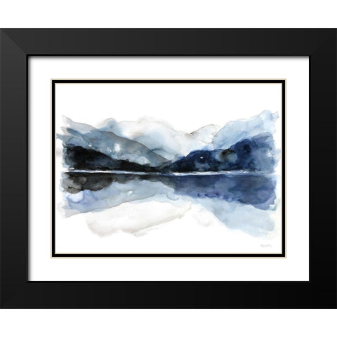 State of Liberation Black Modern Wood Framed Art Print with Double Matting by Blaise, Tiffany