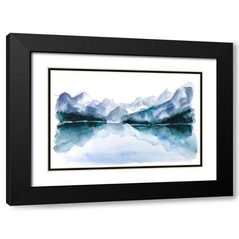 Resolute Black Modern Wood Framed Art Print with Double Matting by Blaise, Tiffany
