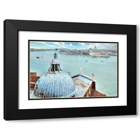 Duomo San Giorgio Maggiore #2 Black Modern Wood Framed Art Print with Double Matting by Blaustein, Alan