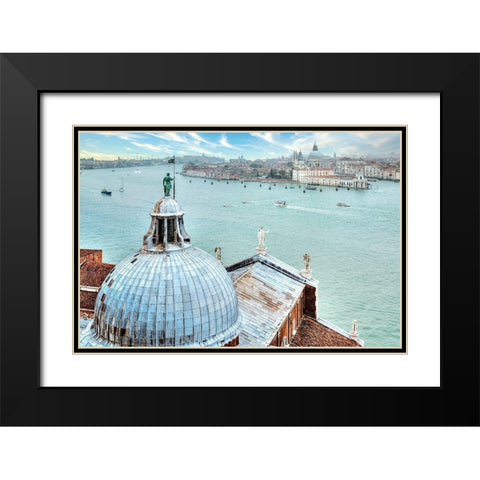 Duomo San Giorgio Maggiore #2 Black Modern Wood Framed Art Print with Double Matting by Blaustein, Alan