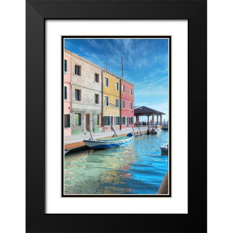 Bruano #11 Black Modern Wood Framed Art Print with Double Matting by Blaustein, Alan