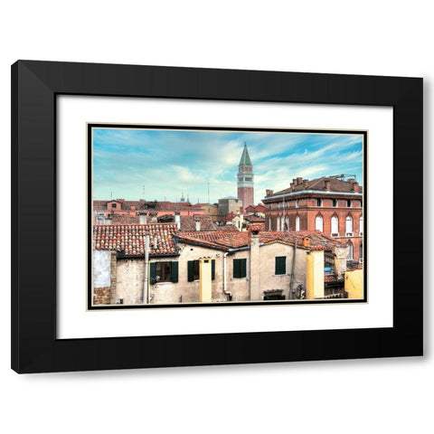 Campanile Vista #4 Black Modern Wood Framed Art Print with Double Matting by Blaustein, Alan
