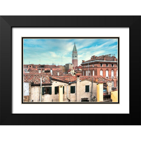 Campanile Vista #4 Black Modern Wood Framed Art Print with Double Matting by Blaustein, Alan