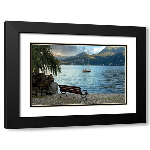 Lago Banco #1 Black Modern Wood Framed Art Print with Double Matting by Blaustein, Alan