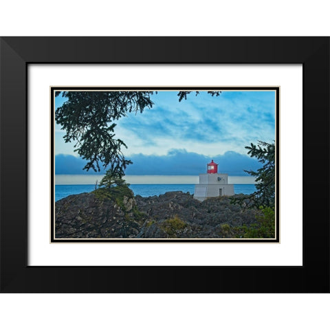 Lighting the Way Black Modern Wood Framed Art Print with Double Matting by Burdick, Chuck