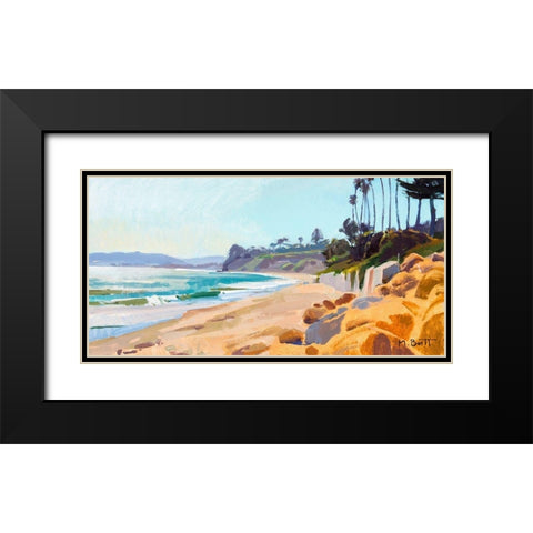 Afternoon Light Black Modern Wood Framed Art Print with Double Matting by Burtt, Marcia