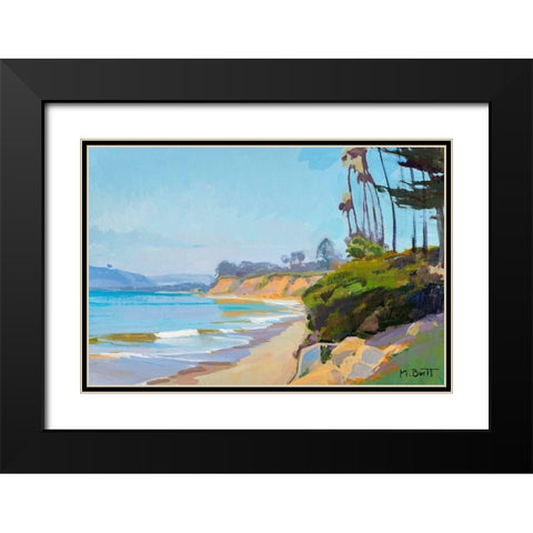Midday Black Modern Wood Framed Art Print with Double Matting by Burtt, Marcia