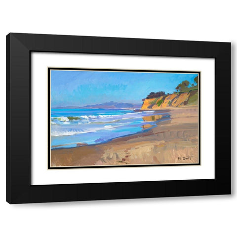 Morning Light Black Modern Wood Framed Art Print with Double Matting by Burtt, Marcia