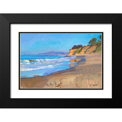 Morning Light Black Modern Wood Framed Art Print with Double Matting by Burtt, Marcia