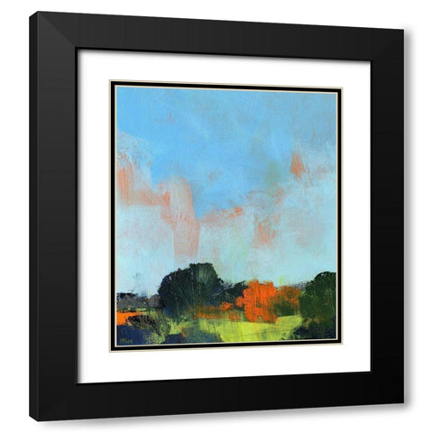 Burst Black Modern Wood Framed Art Print with Double Matting by Bailey, Paul