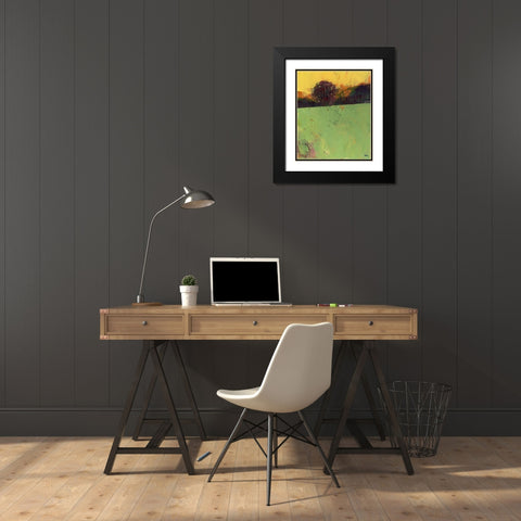 Sundew Black Modern Wood Framed Art Print with Double Matting by Bailey, Paul