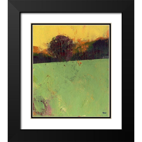 Sundew Black Modern Wood Framed Art Print with Double Matting by Bailey, Paul