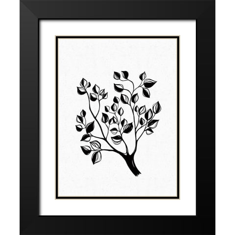 Climb Black Modern Wood Framed Art Print with Double Matting by Banerjee, Ishita