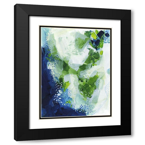 Interlude Black Modern Wood Framed Art Print with Double Matting by Banerjee, Ishita