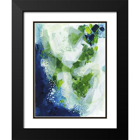 Interlude Black Modern Wood Framed Art Print with Double Matting by Banerjee, Ishita
