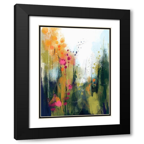 Wildwood Black Modern Wood Framed Art Print with Double Matting by Banerjee, Ishita